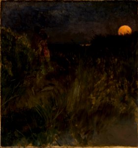 Eilif Peterssen - Moonrise over the dunes - Google Art Project
