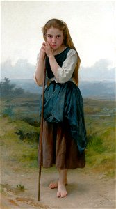 Petite bergère, by William Bouguereau