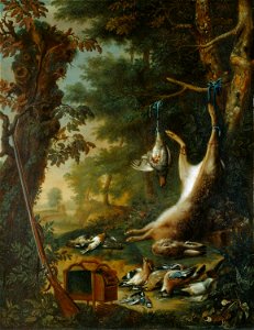 Petrus Janssens (active Antwerp c. 1750) - Dead Game in a Landscape - RCIN 404622 - Royal Collection