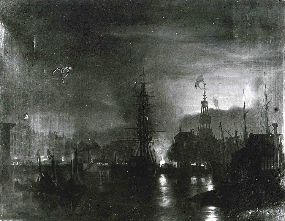 Petrus Kiers - Koninginnefeest in de avond - SA 6660 - Amsterdam Museum