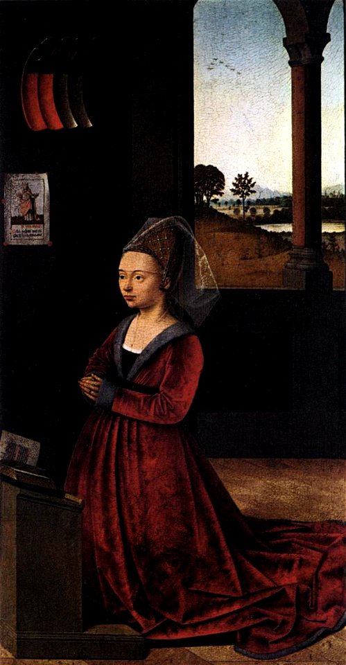 Petrus christus, moglie di donatore