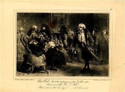 Petit club aristocratique au 28 juillet 1830... (BM 1863,0725.410)