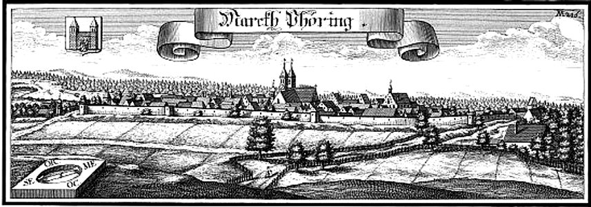 Pförring Kupferstich Wening 1700