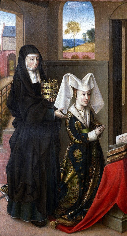 Petrus christus, Isabel of Portugal with St ElizabethFXD