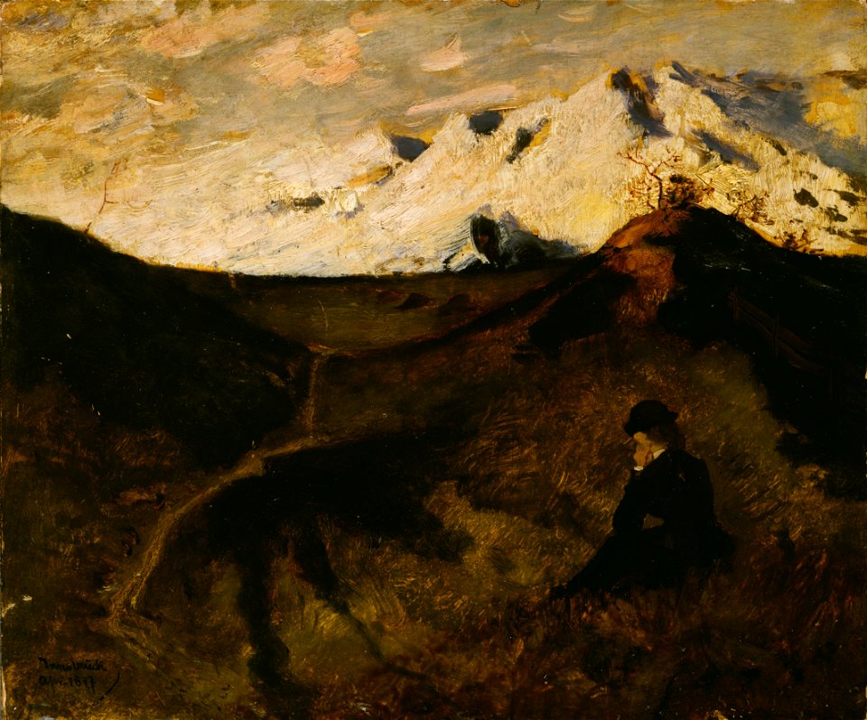 Eilif Peterssen - Mountains near Innsbruck - Google Art Project