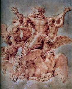 Peter Paul Rubens - Vision of Ezekiel - WGA20455. Free illustration for personal and commercial use.