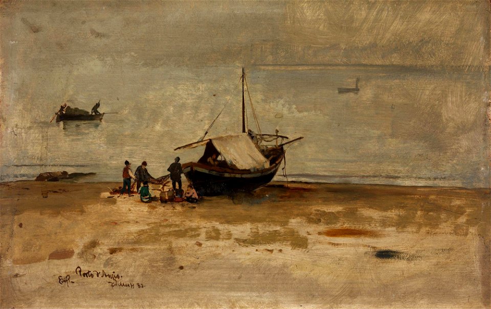 Eilif Peterssen - The Beach at Porto d'Anzio - NG.M.01567 - National Museum of Art, Architecture and Design