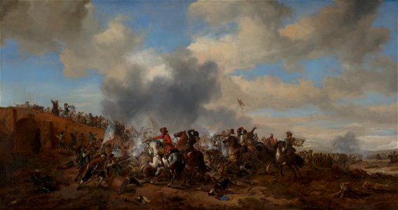 Philips Wouwerman - Battle Scene - 219 - Mauritshuis