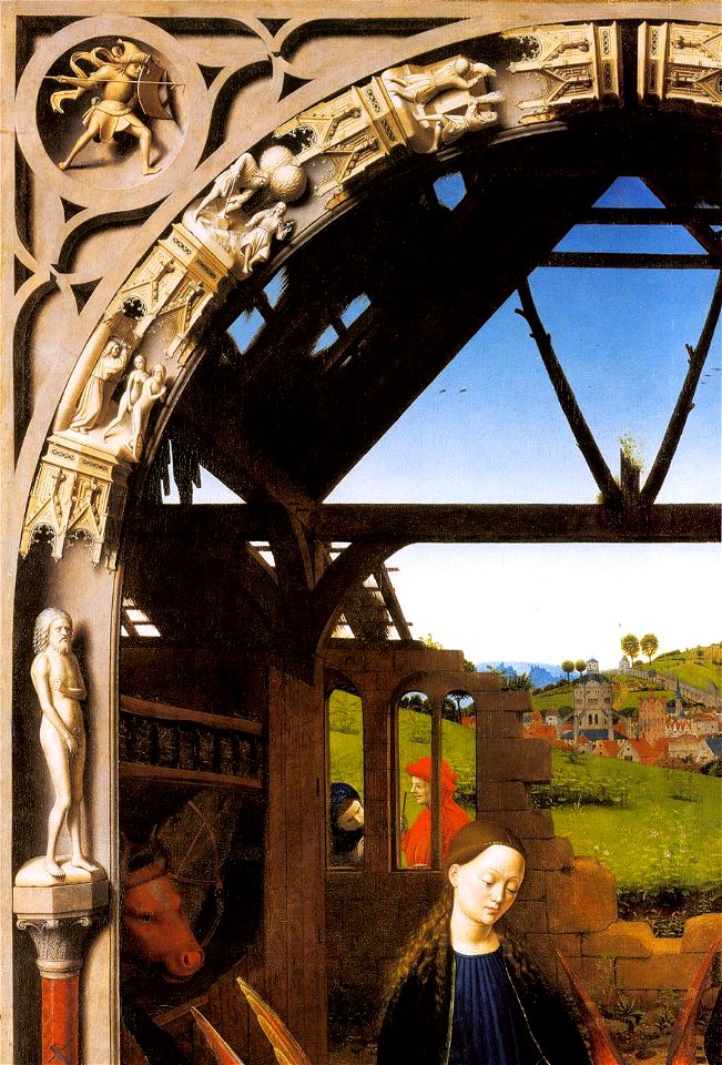 Petrus christus, natività di washington 04
