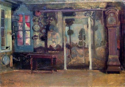 Eilif Peterssen - Interior from the Farm Tomle - NG.M.00660 - National Museum of Art, Architecture and Design