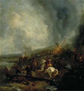 Philips Wouwerman - Soldaten plunderen een dorp - 1999 (OK) - Museum Boijmans Van Beuningen