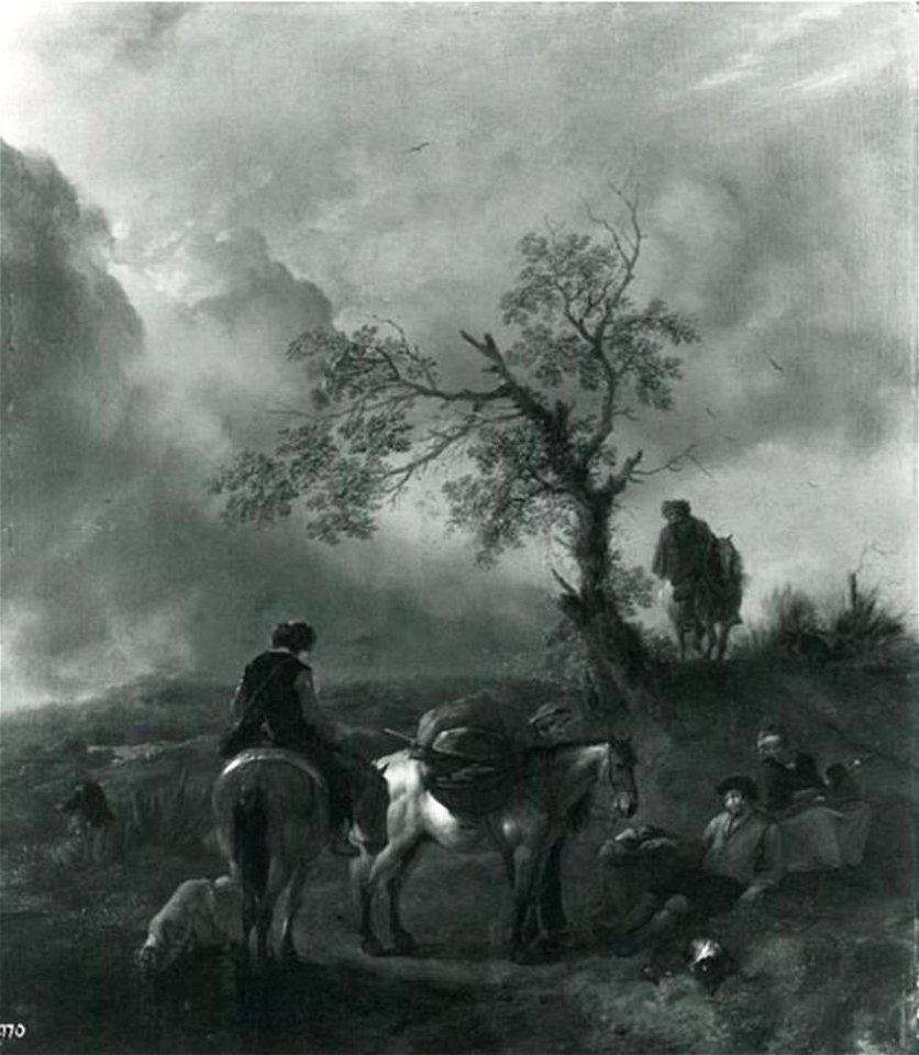Philips Wouwerman - Landschap met rustende boeren - GK 348 - Museumslandschaft Hessen Kassel
