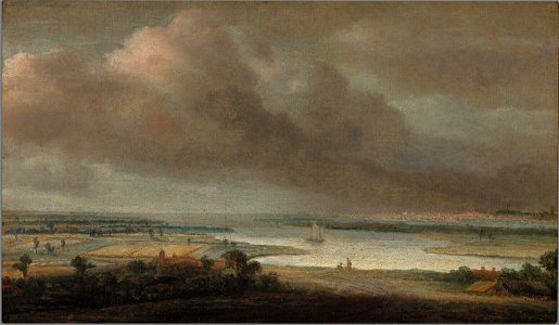 Philips Koninck - Vlak landschap met brede rivier - 2505 (OK) - Museum Boijmans Van Beuningen