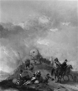 Philips Wouwerman - Landschap met boeren en jagers - GK 352 - Museumslandschaft Hessen Kassel