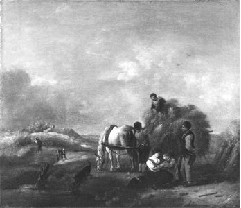 Philips Wouwerman - Landschap met de graanoogst - GK 355 - Museumslandschaft Hessen Kassel