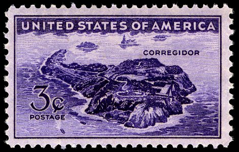 Philippines Corregidor 3c 1944 issue U.S. stamp