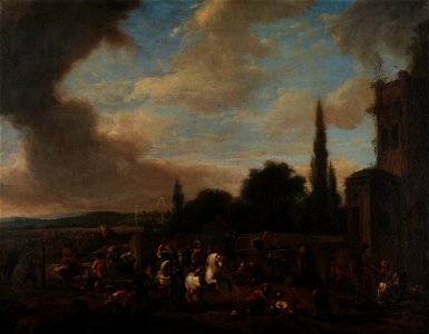 Philips Wouwerman - Partida para a caça