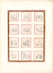 Piazzetta - Historiated Initials N-V, and A, Z and I, 1961.122