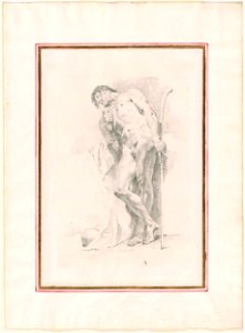 Piazzetta - Male Nude with a Staff, 1961.1256