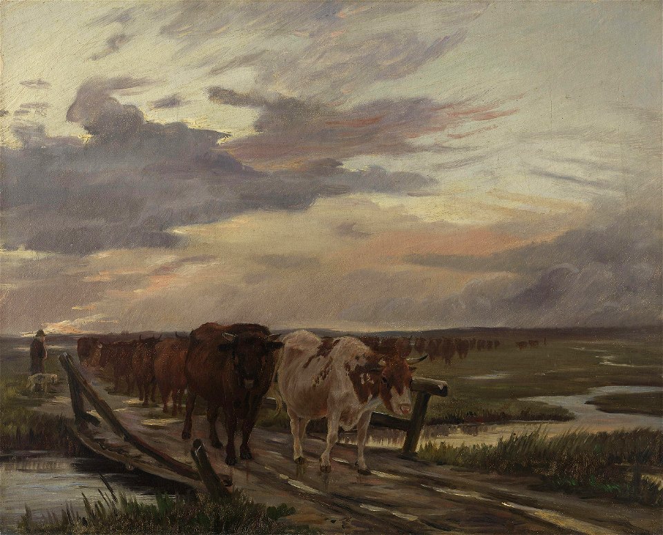 Theodor Philipsen - A Cow-drove - NG.M.01940 - National Museum of Art, Architecture and Design