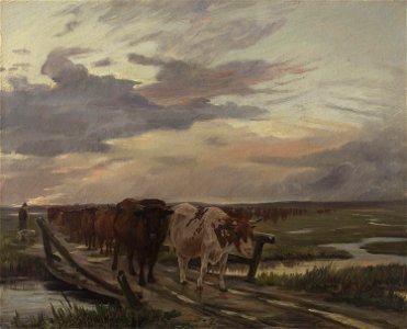 Theodor Philipsen - A Cow-drove - NG.M.01940 - National Museum of Art, Architecture and Design