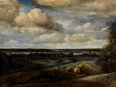 Philips Koninck - Dutch Panorama Landscape with a Distant View of Haarlem - Google Art Project