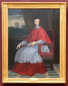 Philippe de Champaigne - Le Cardinal Mazarin. Free illustration for personal and commercial use.