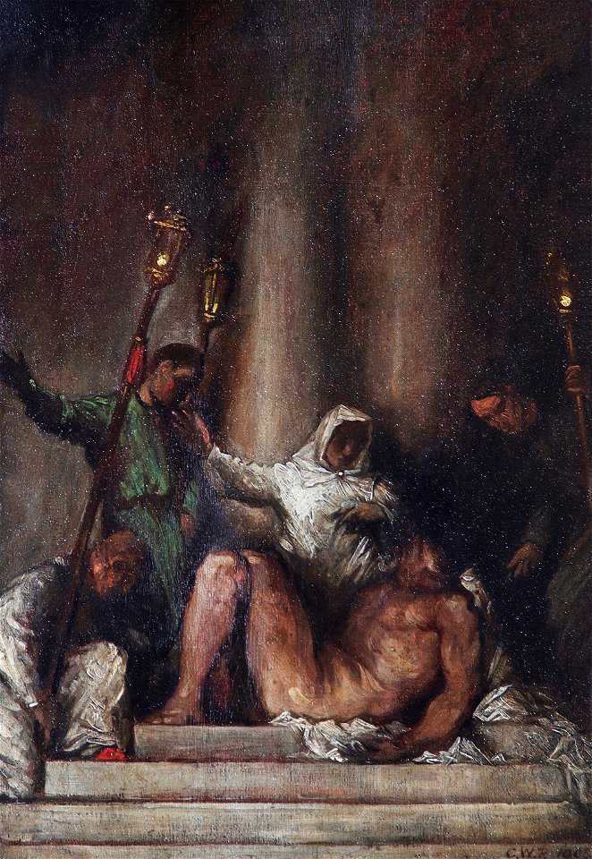 Philpot, Glyn Warren; Pieta; Leamington Spa Art Gallery & Museum