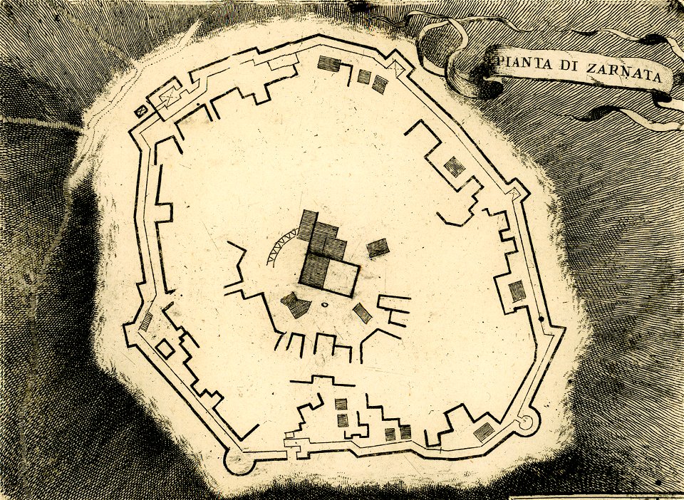 Pianta di Zarnata - Coronelli Vincenzo - 1688
