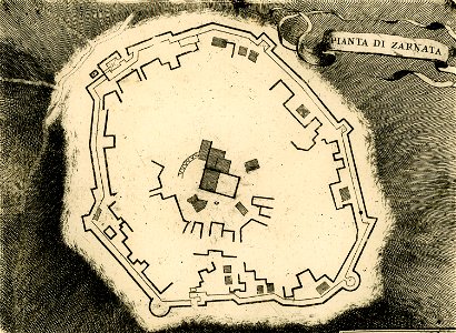 Pianta di Zarnata - Coronelli Vincenzo - 1688