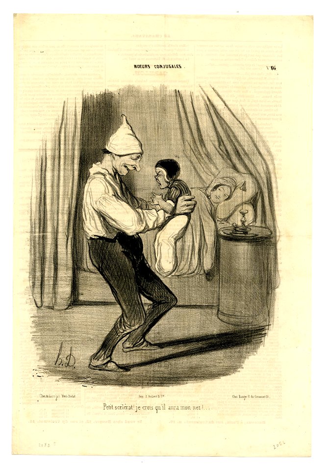 Petit scélérat! Je pense qu'il aura mon nez (Little rascal! I think he'll have my nose) (BM 1910,0324.100)