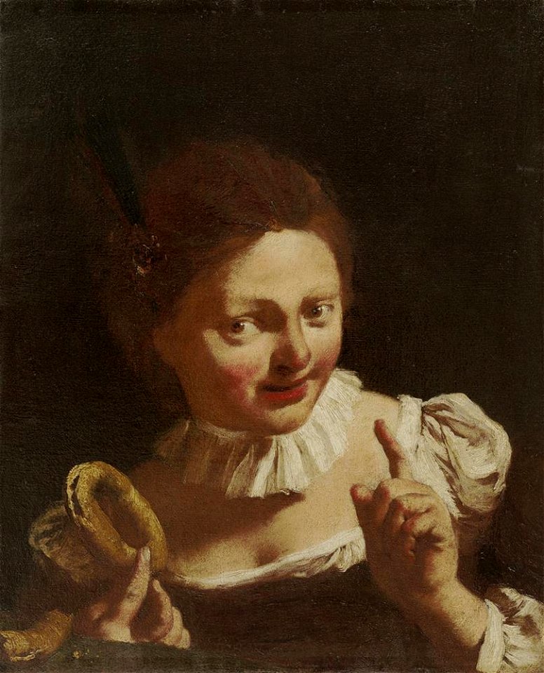 Piazzetta - Girl with Ring Biscuit, c. 1740, 1997.22.1