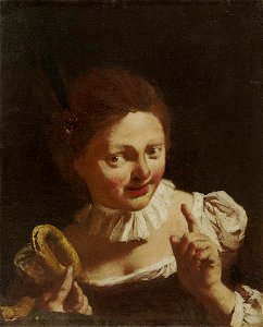 Piazzetta - Girl with Ring Biscuit, c. 1740, 1997.22.1