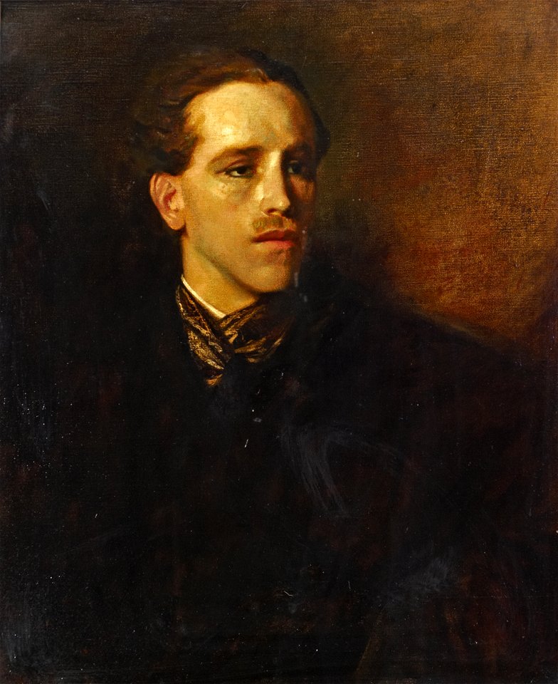 Philpot, Glyn Warren; Portrait of a Man in Black; The Royal Borough of Kensington and Chelsea Culture Service, Leighton House Museum