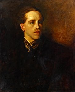 Philpot, Glyn Warren; Portrait of a Man in Black; The Royal Borough of Kensington and Chelsea Culture Service, Leighton House Museum