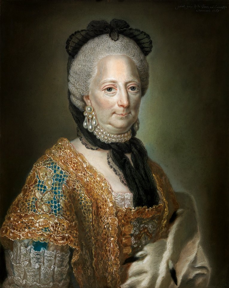 Philippine Charlotte of Brunswick-Wolfenbüttel by A.R. de Gasc (1769, Pastell Herzog Anton Ulrich-Museum)