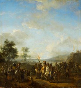 Philips Wouwerman - Soldaten met gevangenen in een landschap - GK 353 - Museumslandschaft Hessen Kassel