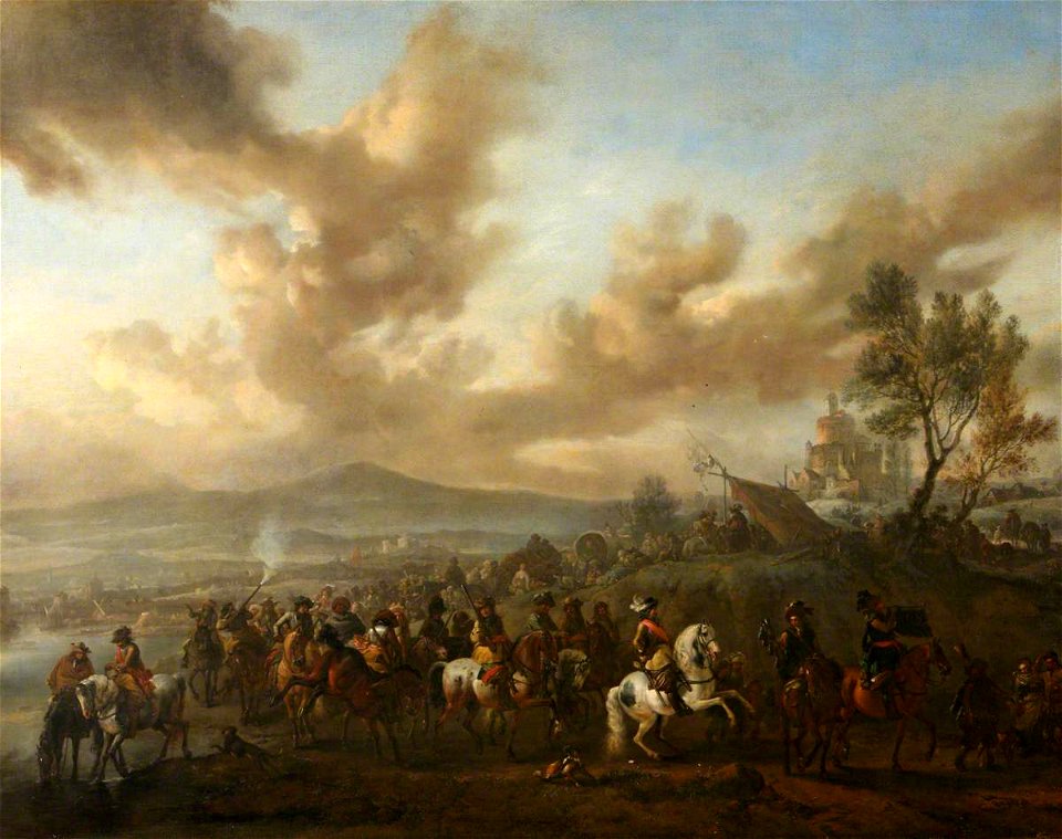 Philips Wouwerman (1619-1668) - Le défilé du duc de Vendôme - 814165 - National Trust