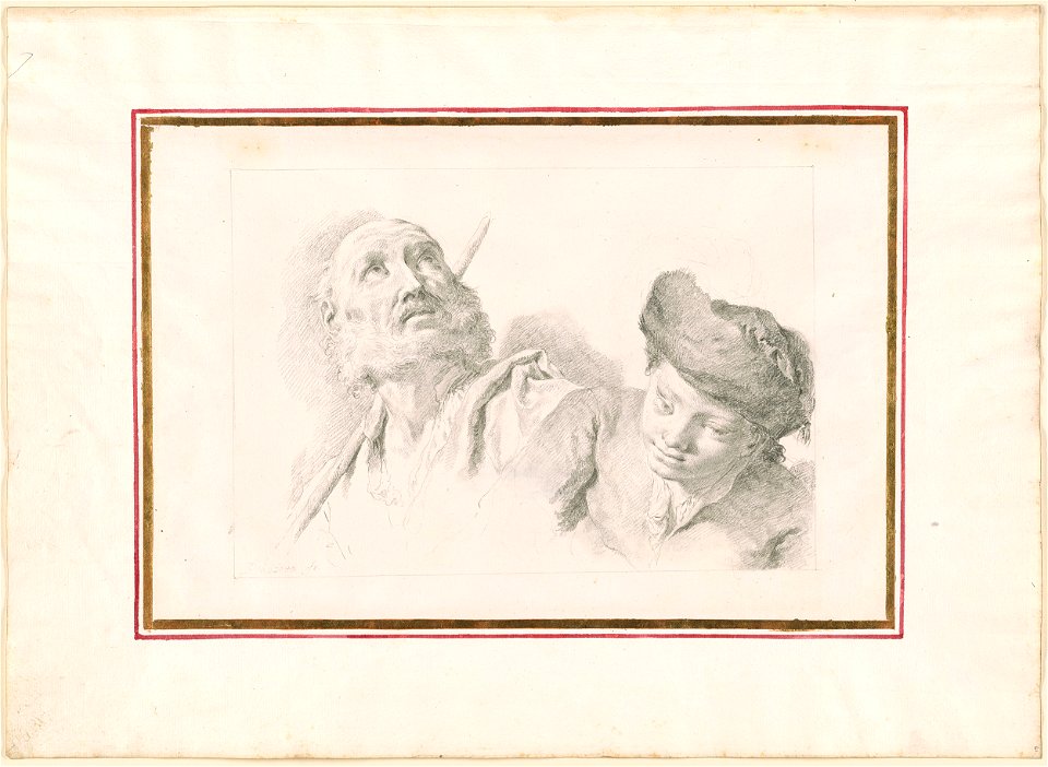 Piazzetta - An Old Man and a Young Boy, 1961.1261