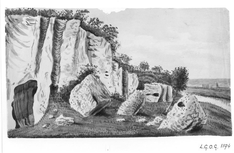Philippe van Gulpen-Sint Pietersberg grotten vanuit het zuiden gezien