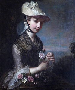 Philippe Mercier (1689-1760) - Young Woman with Roses (Spring) - 1401192 - National Trust