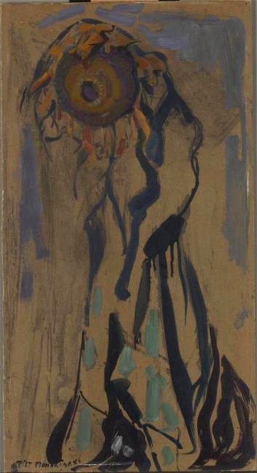 Piet Mondriaan - Dying sunflower II - 0334282 - Kunstmuseum Den Haag