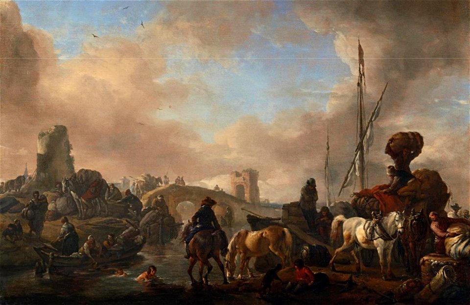 Philips Wouwerman - Southern River Landscape Lempertz-995-1264-Old-Masters 2b6ae7eeef