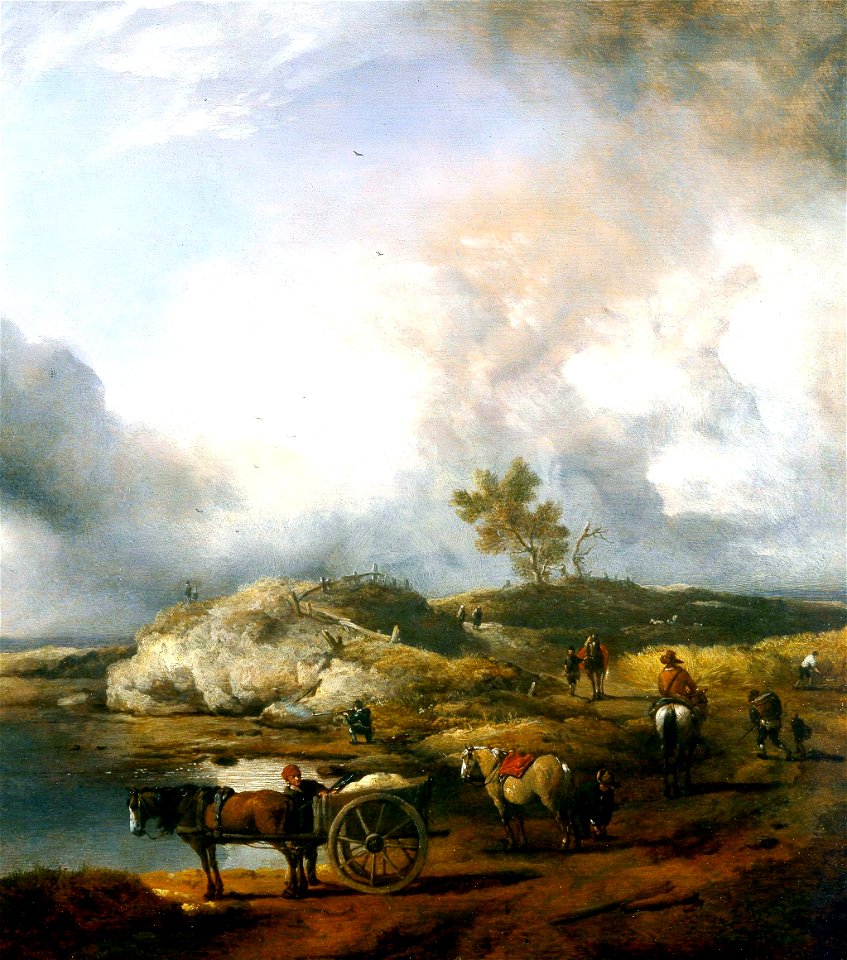 Philips Wouwerman - Landscape with Duck Hunter