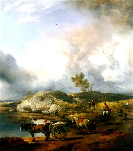 Philips Wouwerman - Landscape with Duck Hunter