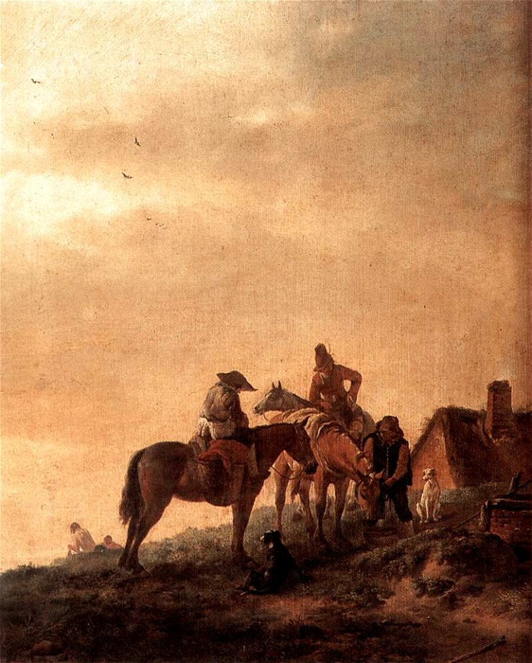 Philips Wouwerman - Rider's Rest Place - WGA25880