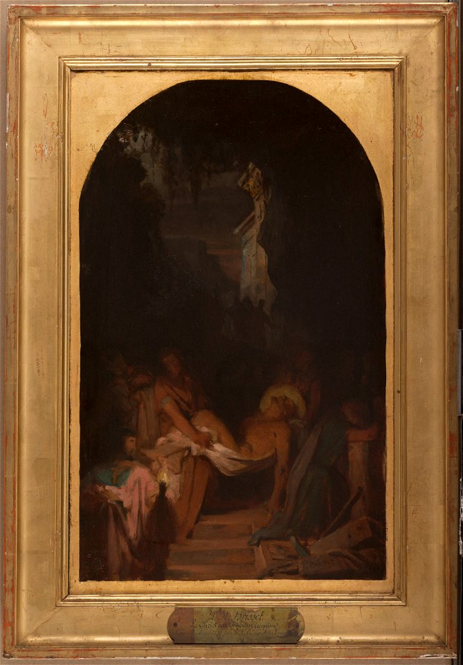 Pierre-Nicolas Brisset - Esquisse pour l'église de la Trinité , La Mise au Tombeau - PPP4532 - Musée des Beaux-Arts de la ville de Paris
