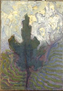 Piet Mondriaan - Single tree silhouette - 0334219 - Kunstmuseum Den Haag