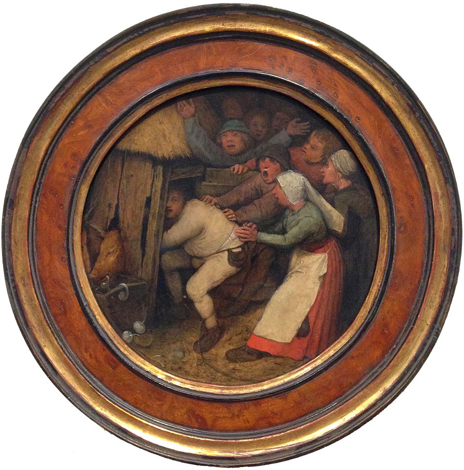 Pieter Bruegel the Elder - 1557 - A Pig Has To Go in a Sty