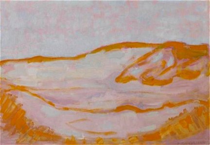 Piet Mondriaan - Dune sketch in orange, pink and blue - 0334302 - Kunstmuseum Den Haag